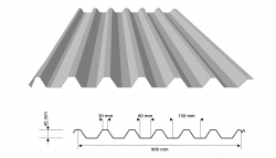 Trapézový plech TP 45 / VP 45